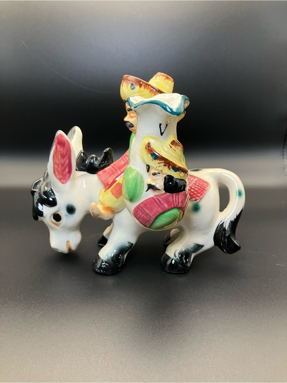 Vintage Japan Donkey with Rider Oil & Vinegar Set - Picture 2 of 8